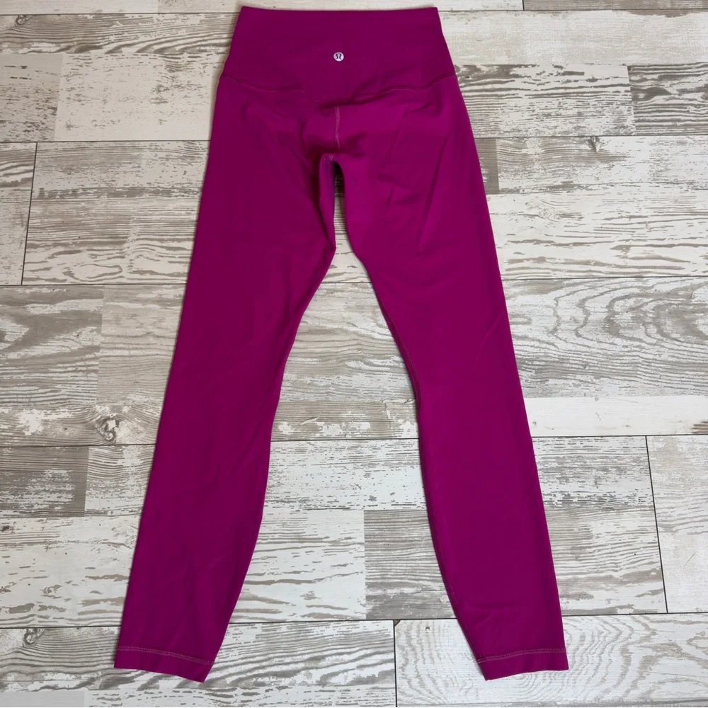 Lululemon High-Rise Leggings Size 4 Magenta Purple‎ Yoga Athletic Pants